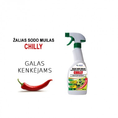 NAUJAS Žalias sodo muilas CHILLY, 500 ml